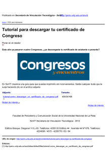 Tutorial para descargar tu certificado de Congreso