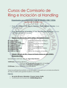 Programa de los Cursos de Comisarios de Ring e Iniciación al Handling