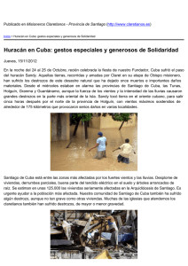 Huracán en Cuba: gestos especiales y generosos de Solidaridad