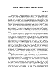 Crónica del “Coloquio Internacional 50 años de  Lire le Capital ” ( pdf )