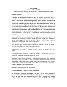 Texto completo de la homilía