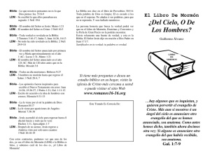 El Libro De Mormon