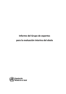 Informe del Grupo de expertos para la evaluación interina del ebola pdf, 650kb