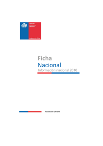 Ficha Nacional Información nacional 2016 Actualización julio 2016