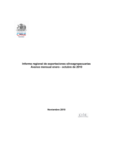 Informe regional de exportaciones silvoagropecuarias Noviembre 2010