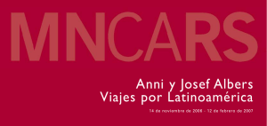 Folleto de Anni y Josef Albers. Viajes por Latinoamérica