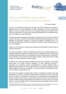Brief Policy Argentina-Azerbaiyán: oportunidades estratégicas en una asociación emergente