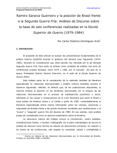 Ramiro Saraiva Guerreiro y la posición de Brasil frente