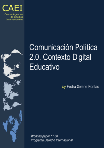 Comunicación Política 2.0. Contexto Digital Educativo CAEI