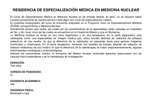 Residencia en especialización Medica en Medicina Nuclear