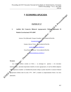 301 Analisis Del Comercio Bilateral Agropecuario Chileno Aplicando El Modelo Gravitacional 1974-2007 2009