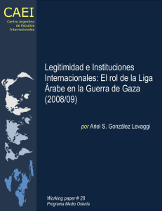 CAEI Legitimidad e Instituciones Internacionales: El rol de la Liga