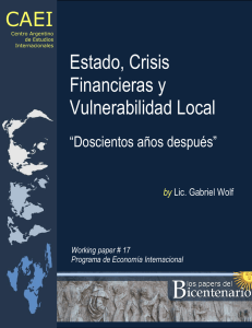 Estado, Crisis Financieras y Vulnerabilidad Local CAEI