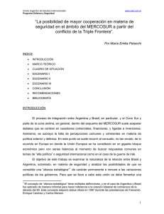 &ldquo;La posibilidad de mayor cooperaci&oacute;n en materia de