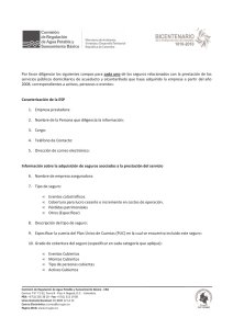 Descargar el archivo para mayor información sobre Encuesta sobre seguros asociados a la prestación de los servicios de Acueducto y Alcantarillado