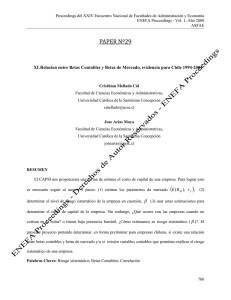 311 Relacion entre Betas Contables y Betas de Mercado, evidencia para Chile 1994-2004 2008