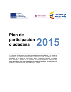 Descargar el informe Plan de participación ciudadana 2015 Tipo de archivo: pdf Tamaño: 1 MB