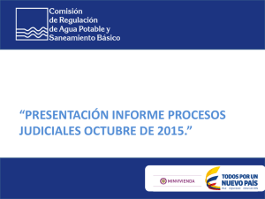 Descargar el informe Procesos Judiciales Octubre de 2015 Tipo de archivo: pdf Tamaño: 214.9 kB