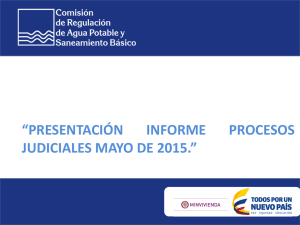Descargar el informe Procesos Judiciales Mayo 2015 Tipo de archivo: pdf Tamaño: 215.4 kB
