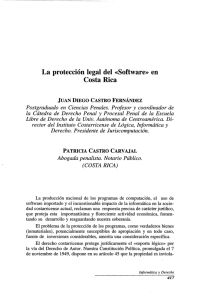 La protección legal  del  «Software»  en Costa Rica