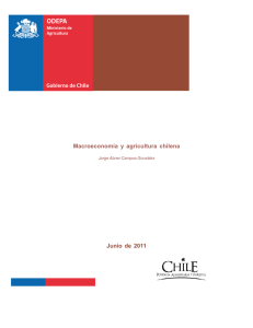 Junio de 2011 Macroeconomía y agricultura chilena Jorge Abner Campos González