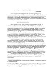 PDF - 76.8 KB - Lecciones de Argentina para Grecia - Claudio (...)