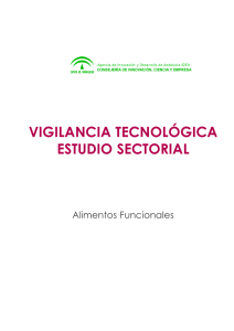 Estudios Sectoriales de Vigilancia Tecnológica. Alimentación Funcional