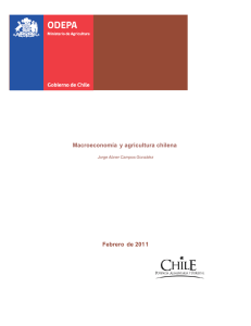 Febrero  de 2011 Macroeconomía  y agricultura chilena