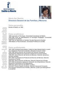 María Ger Martos Datos personales Datos académicos