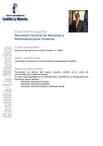 Carlos Barrios Leganés Datos personales Datos académicos