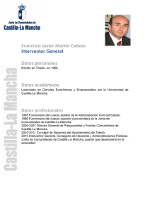 Francisco Javier Martín Cabeza Datos personales Datos académicos