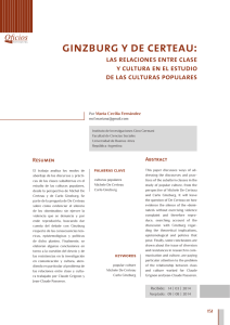 ginzburg y de certeau: las relaciones entre clase de las culturas populares