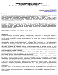 VISIBILIDAD E INVISIBILIDAD: LA REPRESENTACI&Oacute;N MEDI&Aacute;TICA DE LA PROTESTA GREMIAL
