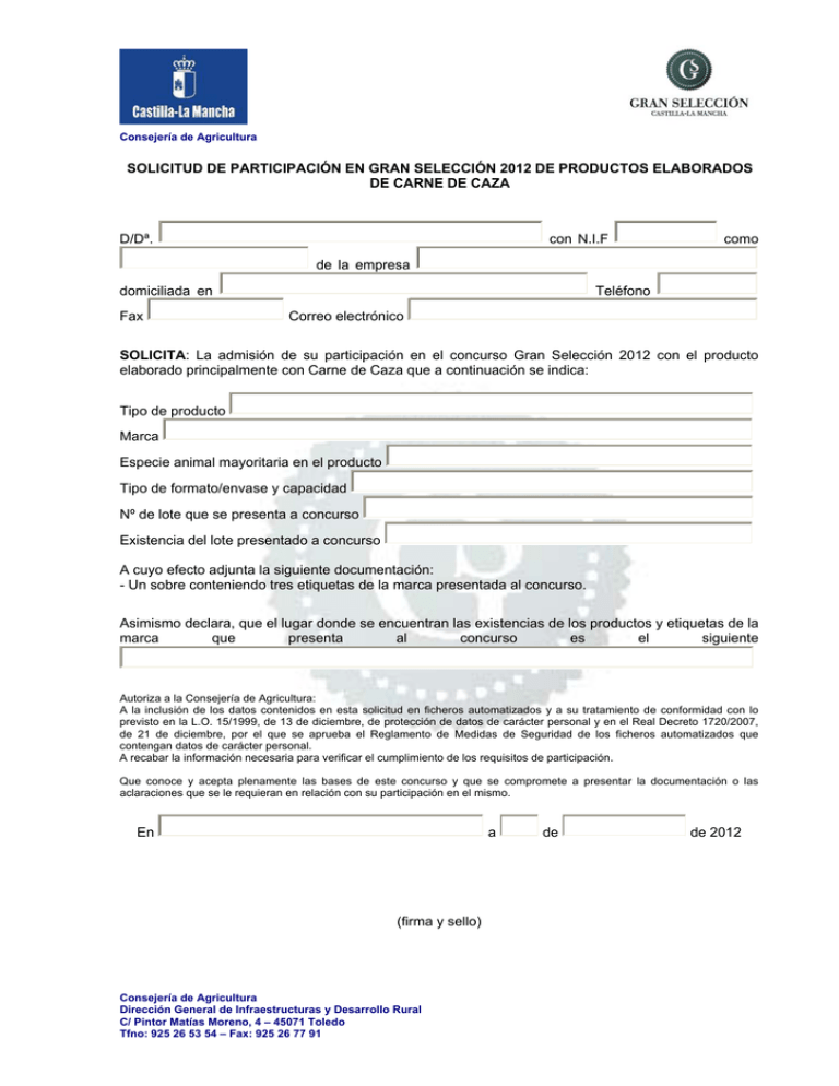 Solicitud carne cazags2012 pdf