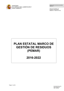 Plan Estatal Marco de Residuos 2016-2022