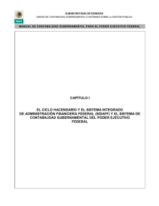 Manual de Contabilidad Gubernamental para el Ejecutivo Federal (Parte 1) 1 de enero de 2012