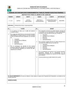 Manual de Contabilidad Gubernamental para el Ejecutivo Federal (Parte 2) 1 de enero de 2012