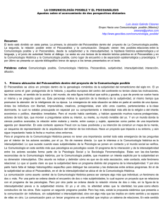 LA COMUNICOLOGÍA POSIBLE Y EL PSICOANÁLISIS