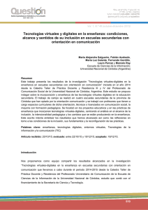 Tecnologías virtuales y digitales en la enseñanza: condiciones,