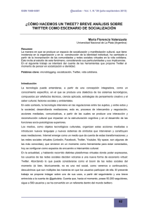 ¿CÓMO HACEMOS UN TWEET? BREVE ANÁLISIS SOBRE  Q