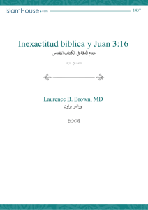 Inexactitud bíblica y Juan 3:16