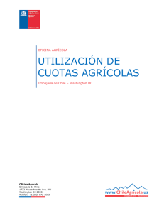 UTILIZACIÓN DE CUOTAS AGRÍCOLAS  OFICINA AGRÍCOLA