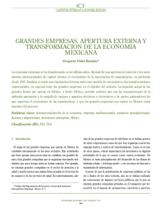 Grandes Empresas, Apertura Externa y Transformaci n de la Econom a Mexicana