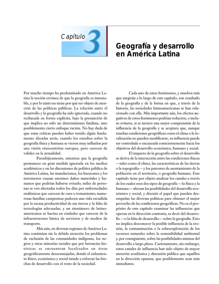 CAPITULO 3: Geograf A Y Desarrollo En Am Rica Latina