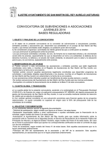 Convocatoria Subvenciones Asociaciones Juveniles 2014.