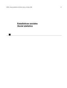  Estadísticas sociales