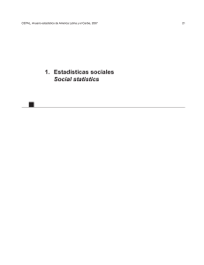  1. Estadísticas sociales