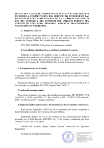 PLIEGO  DE  CLAUSULAS  ADMINISTRATIVAS  PARTICULARES ... DE  REGIR  LA  CONTRATACIÒN  DEL ...