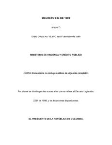 Descargar el archivo Decreto 813 de 1999 Tipo de archivo: pdf Tamaño: