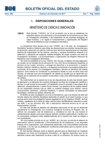 BOLETÍN OFICIAL DEL ESTADO MINISTERIO DE CIENCIA E INNOVACIÓN 18919